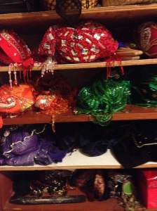 Costume storage to allow air circulation